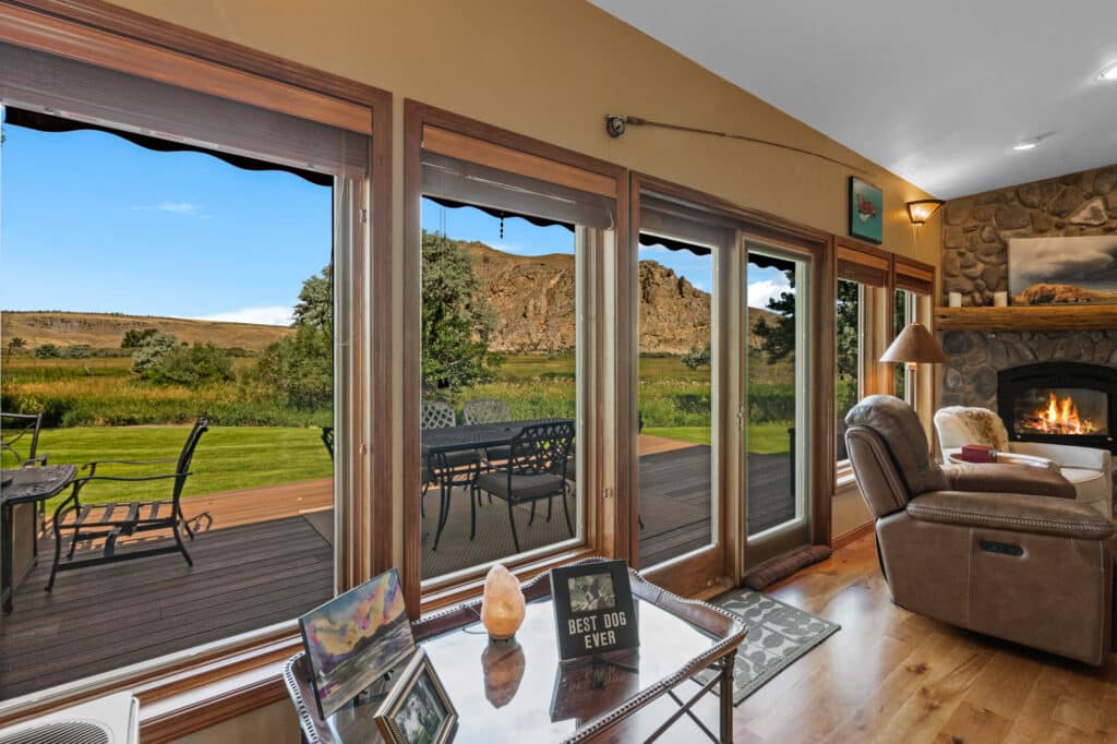 Livingroom view Beaverhead Rock Livingroom views