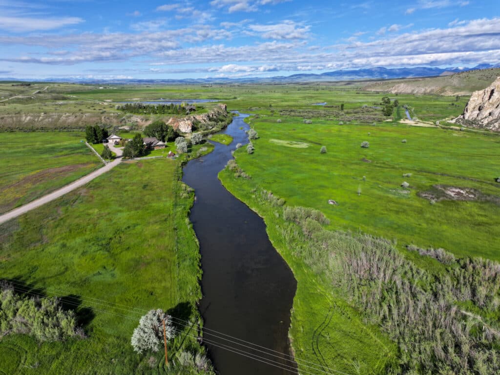 Riverfront view from Beaverhead Rock