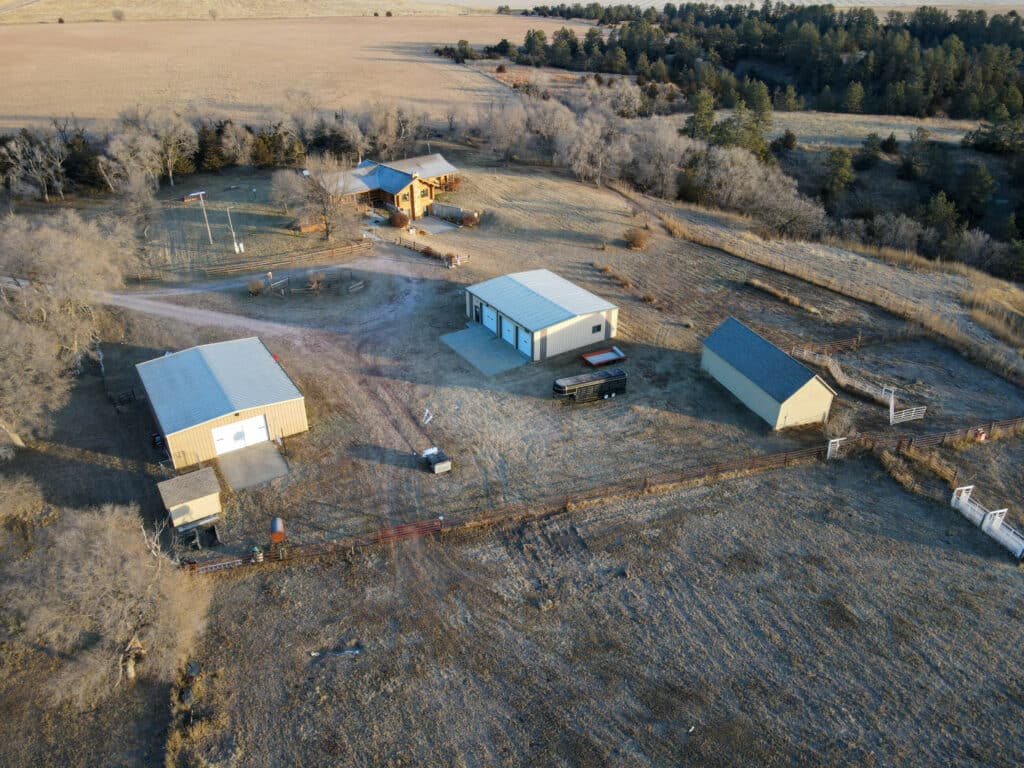 well maintained improvements on Nebraska ranch
