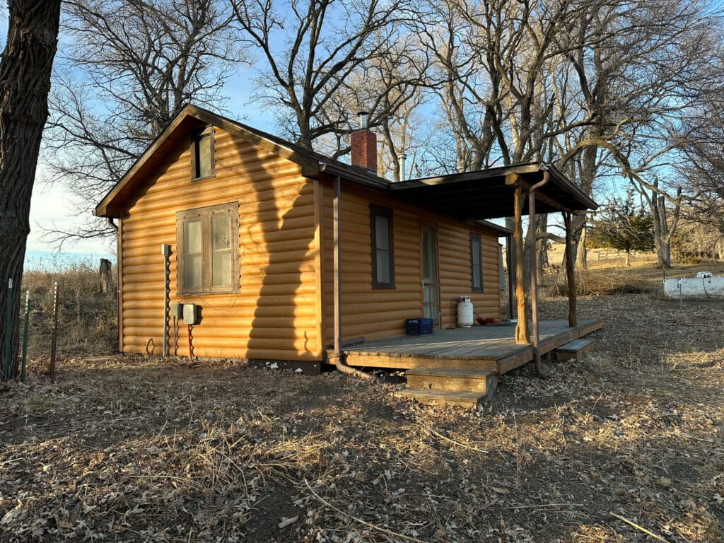 Small guest cabin recreation ranch for sale near Valentine, NE. Listed by Swan Land Company