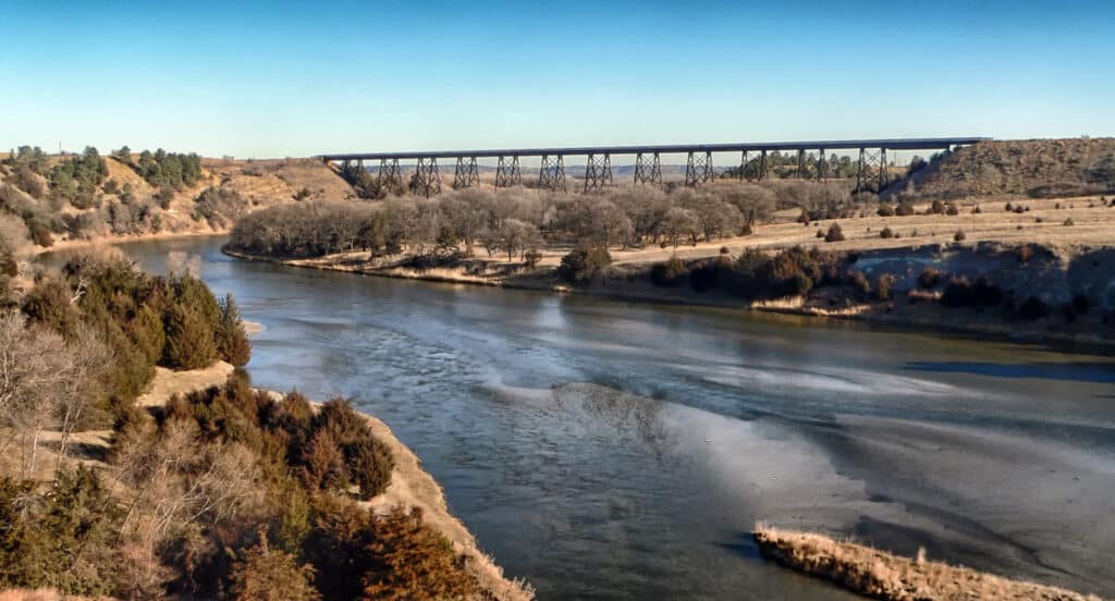 river near Valentine, NE near Pine Canyon Ranch listed for sale by Swan Land Company